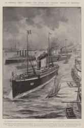 Eine imperiale Lektion, die indischen und kolonialen Truppen bei Spithead